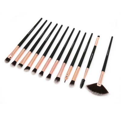 Transparent angular silicone fan flawless concealer synthetic makeup brush set professional