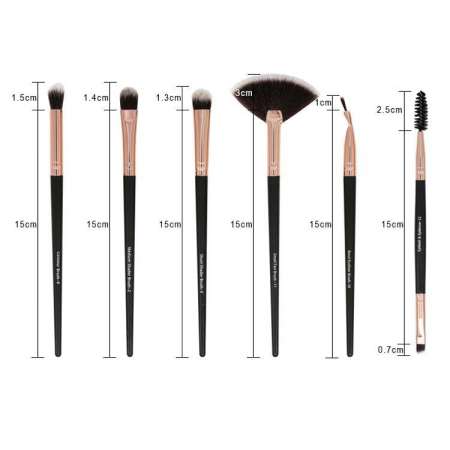 hot selling 12PCS makeup plastic handle makeup brush set eye shadow brush