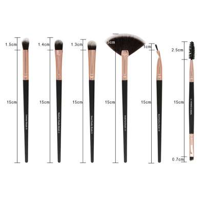 hot selling 12PCS makeup plastic handle makeup brush set eye shadow brush